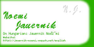 noemi jauernik business card